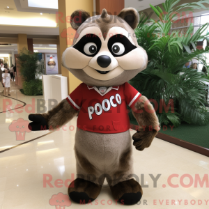 Mascot character of a Tan...