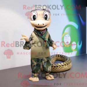 Maskotkarakter av en Python...