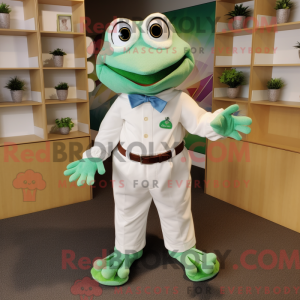 Mascot character of a White...