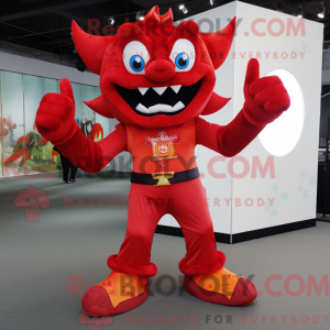 Mascot character of a Red...