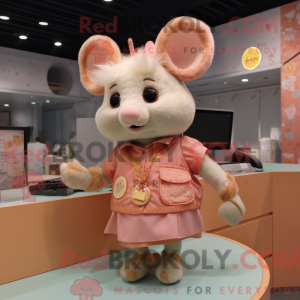 Mascot character of a Peach...