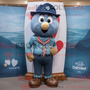 Mascot character of a Navy...