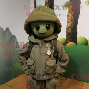 Mascot character of a Olive...