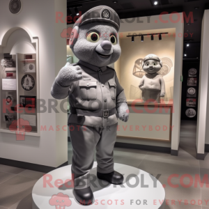 Mascot character of a Gray...