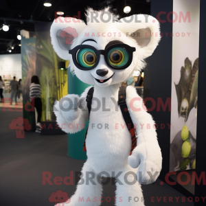 Maskottchen eines weißen...