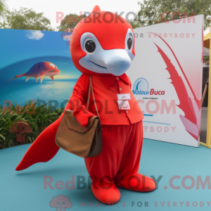 Mascot character of a Red...