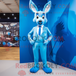 Mascot character of a Blue...