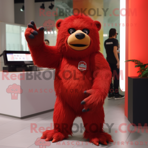 Mascot character of a Red...