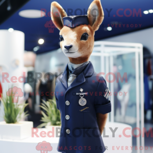 Mascot character of a Navy...