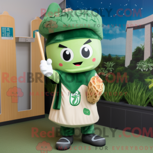 Mascot character of a Green...