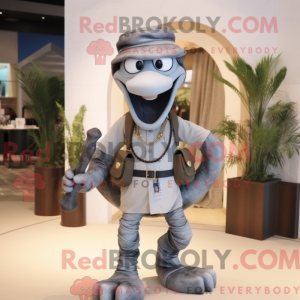 Mascot character of a Gray...