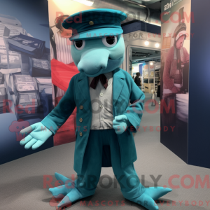 Postava maskota Teal Kraken...