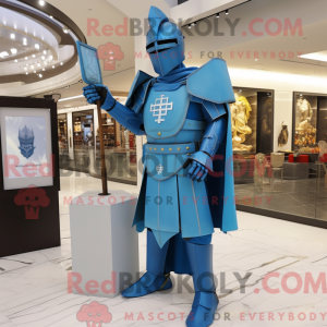 Mascot character of a Blue...