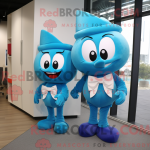 Mascot character of a Cyan...