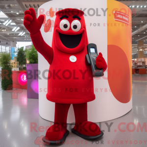 Mascot character of a Red...