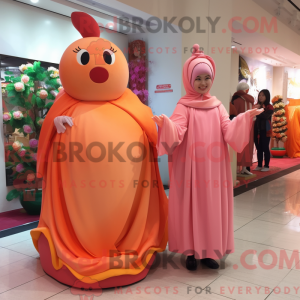 Mascot character of a Peach...