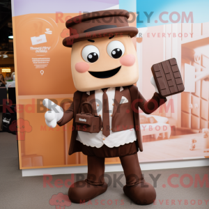 Mascot character of a Tan...