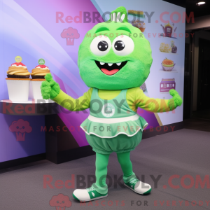Mascot character of a Green...