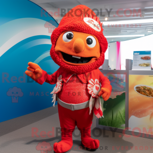 Maskot-karakter av en Red...