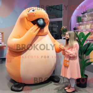Mascot character of a Peach...
