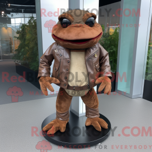 Mascot character of a Brown...