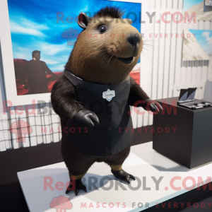 Maskottchen eines schwarzen...