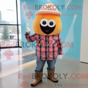 Mascot character of a Peach...