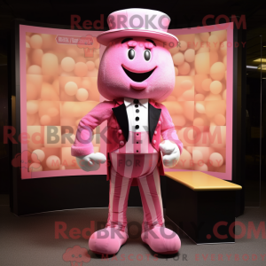Mascot character of a Pink...