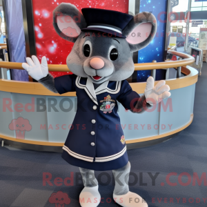 Mascot character of a Navy...