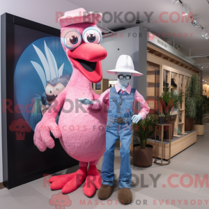 Máscara de flamingo com...