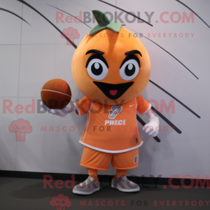 Mascot character of a Peach...