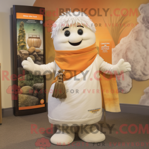 Mascot character of a White...