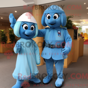 Postava maskota Sky Blue...
