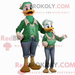 Mascot character of a Green...