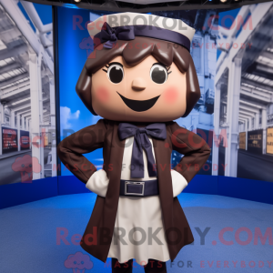 Mascot character of a Navy...