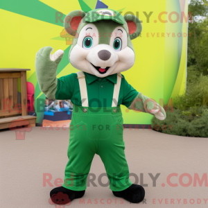 Mascot character of a Green...