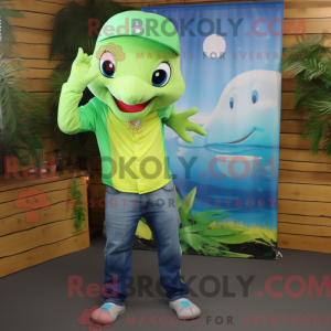 Mascot character of a Lime...