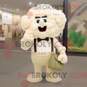 Mascot character of a Beige...