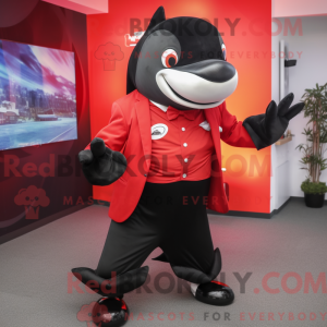 Mascot character of a Red...