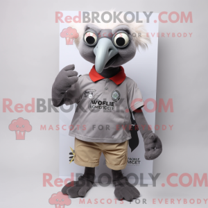 Mascot character of a Gray...