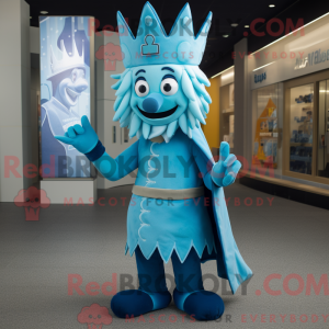 Mascot character of a Cyan...