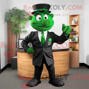 Mascot character of a Green...
