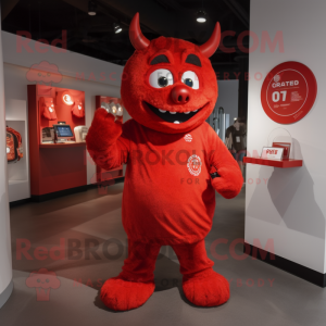 Red Devil maskot drakt...