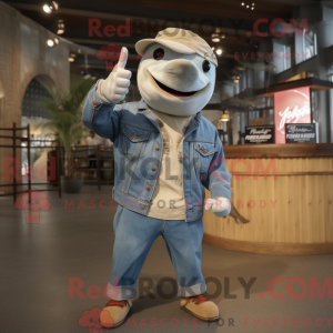 Mascot character of a Beige...