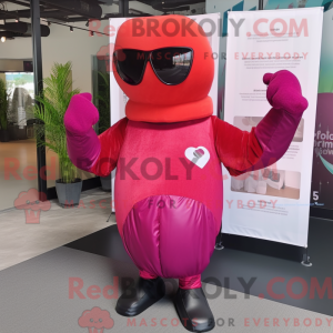 Postava maskota purpurové...
