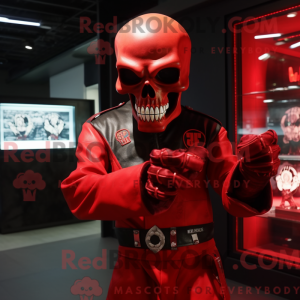 Mascot character of a Red...