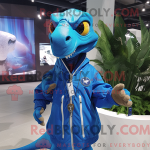 Mascot character of a Blue...