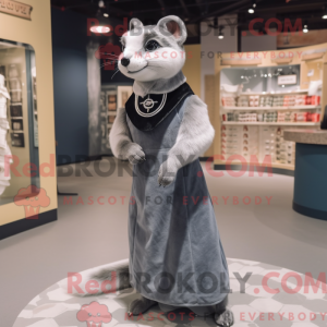 Mascot character of a Gray...