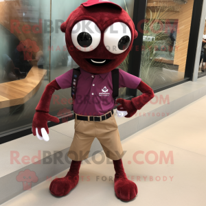 Maroon Spider mascotte...