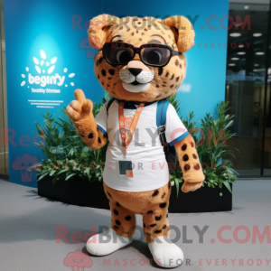 Mascotkarakter af en gepard...